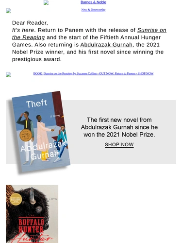 Barnes & Noble Newsletter