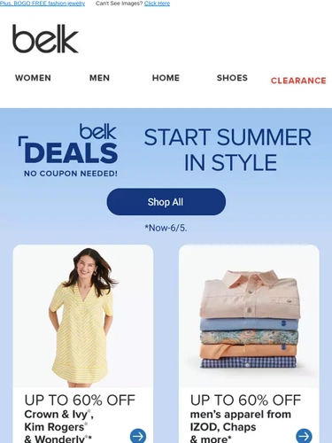 Belk Sale Announcement