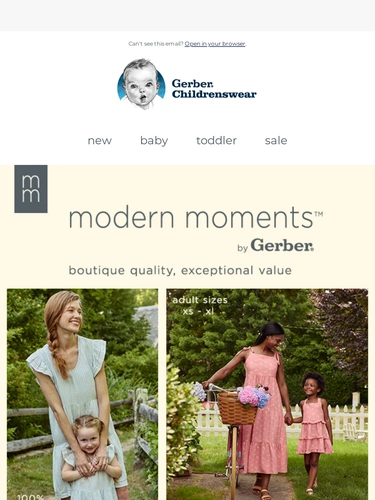 Gerber Childrenswear Sale Announcement