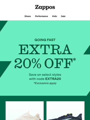 Zappos Sale Announcement