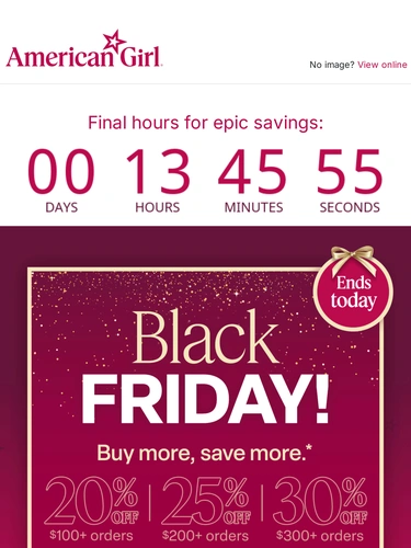 American Girl Sale Announcement