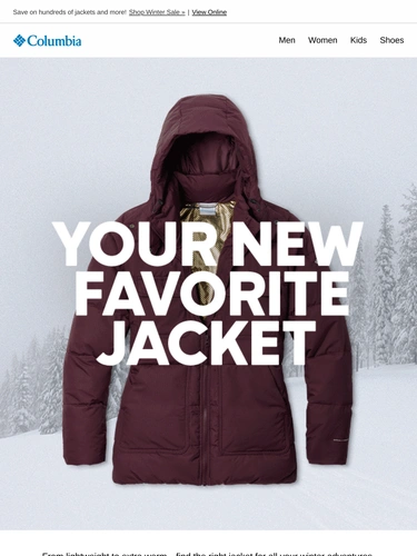 Columbia Sportswear Sale Announcement