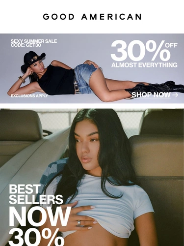 Good American Sale Announcement