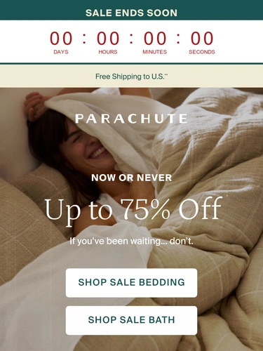 Parachute Home Sale Announcement