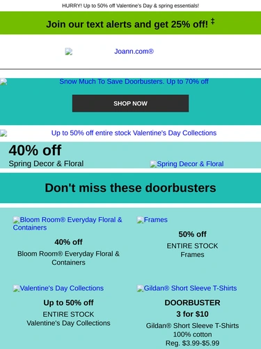 Joann Sale Announcement