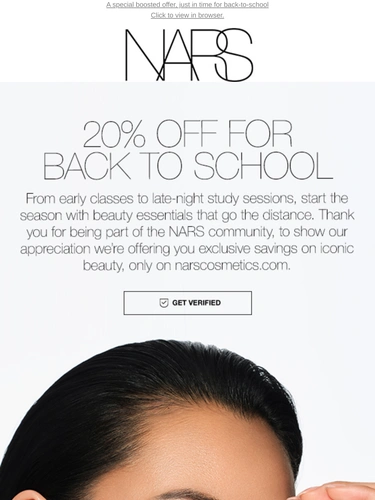 Nars Cosmetics Newsletter