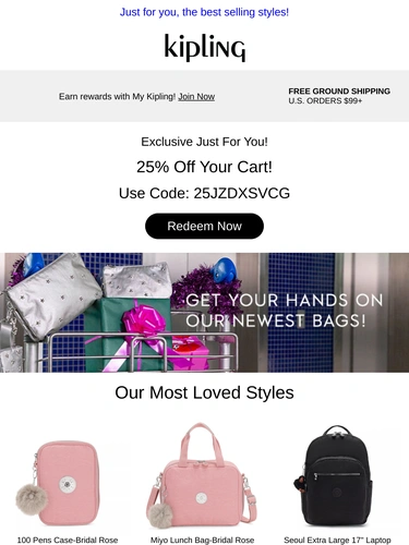 kipling.com Email