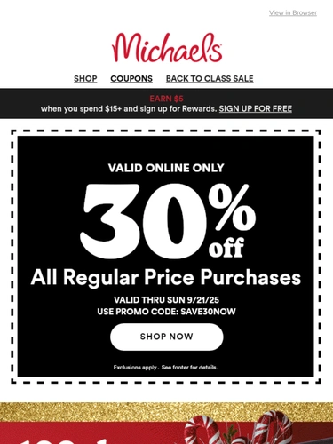 Michaels Newsletter