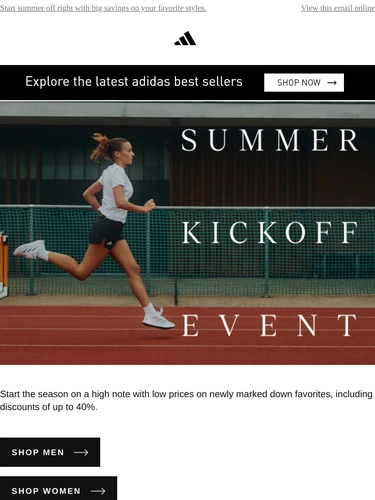 Adidas Sale Announcement