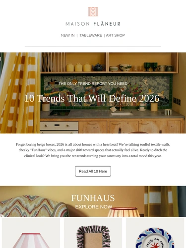Maison Flaneur Sale Announcement