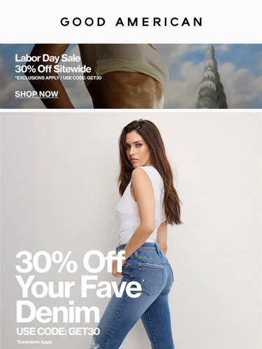 Good American Sale Announcement
