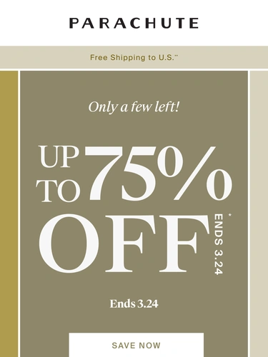 Parachute Home Sale Announcement