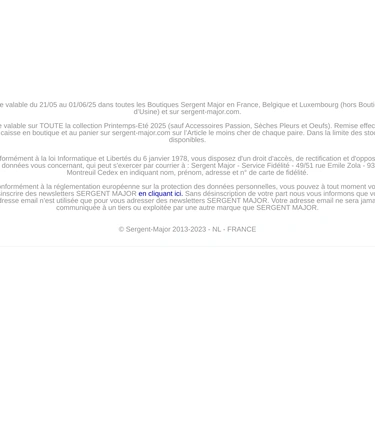 Sergent Major Sale Announcement