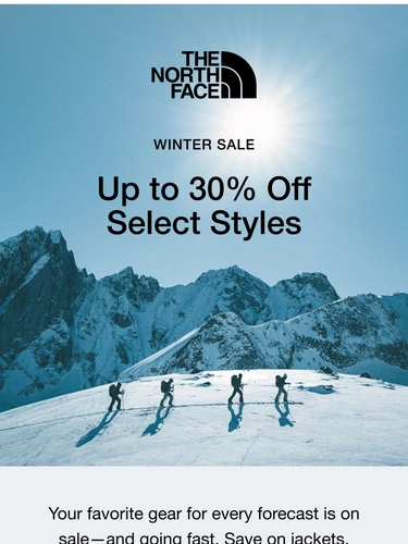The North Face Newsletter