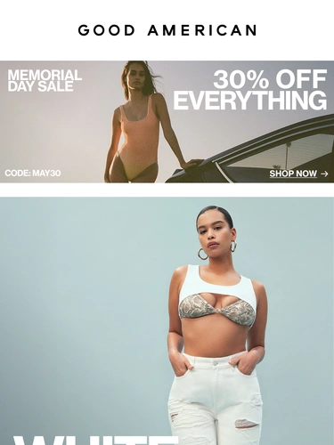 Good American Sale Announcement