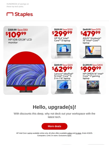Staples Newsletter