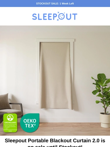 Sleepout Sale Announcement