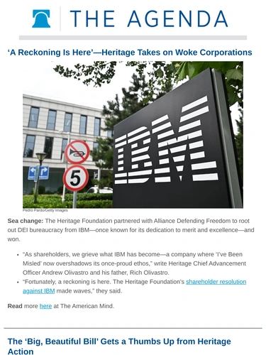 Heritage Foundation Newsletter