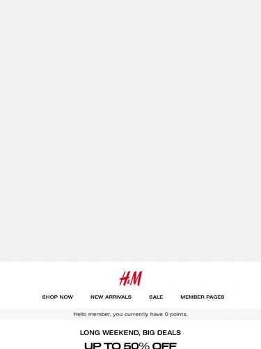 H&M Sale Announcement