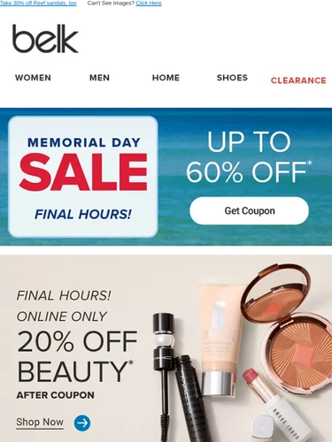 Belk Sale Announcement