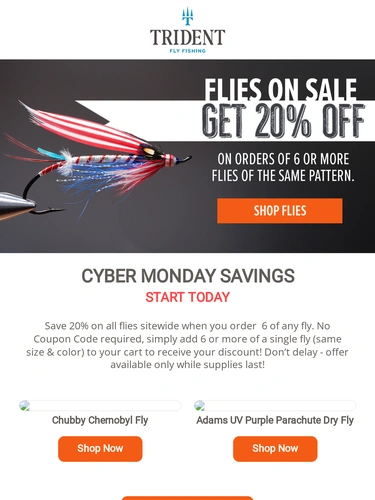 Trident Fly Fishing Sale Announcement