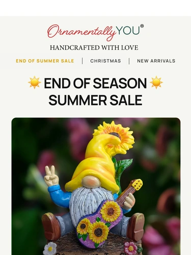 Ornamentally You Sale Announcement