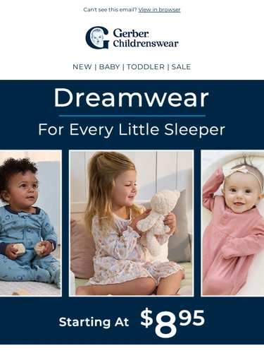 Gerber Childrenswear Sale Announcement