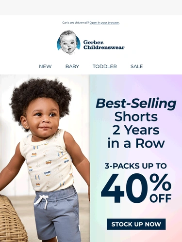 Gerber Childrenswear Sale Announcement