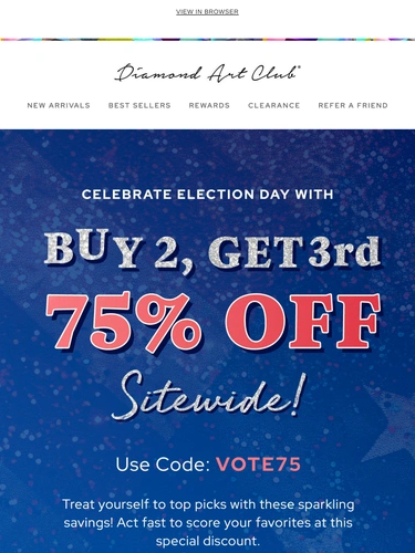 Diamond Art Club Sale Announcement