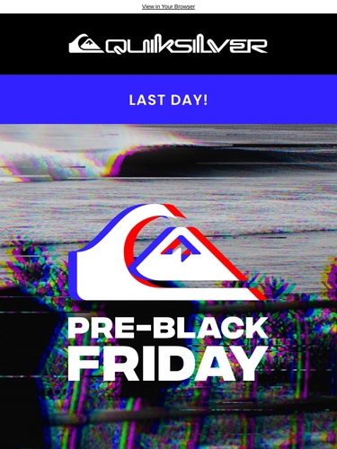 Quiksilver Sale Announcement