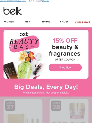 Belk Sale Announcement