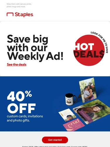 Staples Sale Announcement