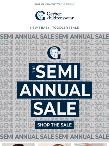 Gerber Childrenswear Sale Announcement