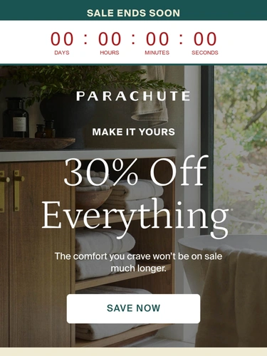 Parachute Home Sale Announcement