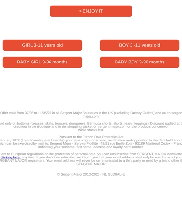 Sergent Major Sale Announcement