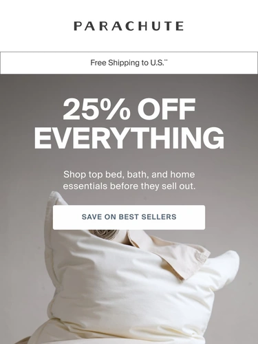 Parachute Home Sale Announcement