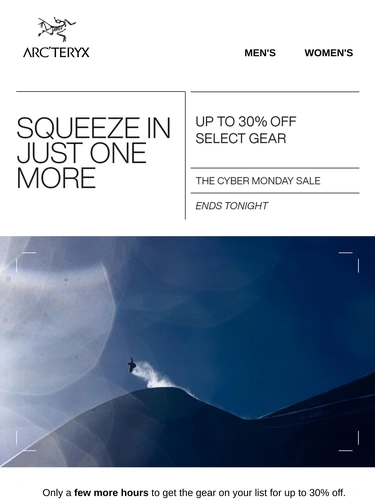 Arc'teryx Sale Announcement