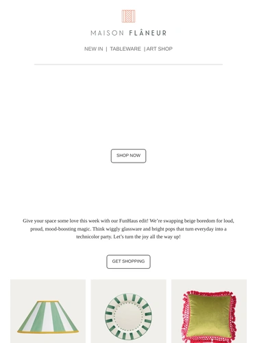 Maison Flaneur Product Launch