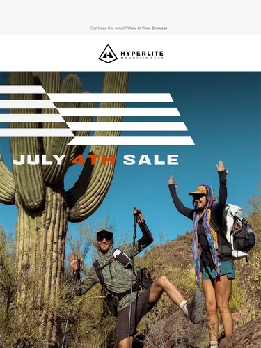Hyperlite Mountain Gear Sale Announcement