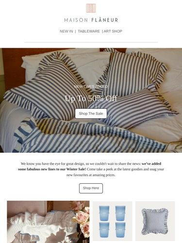 Maison Flaneur Sale Announcement