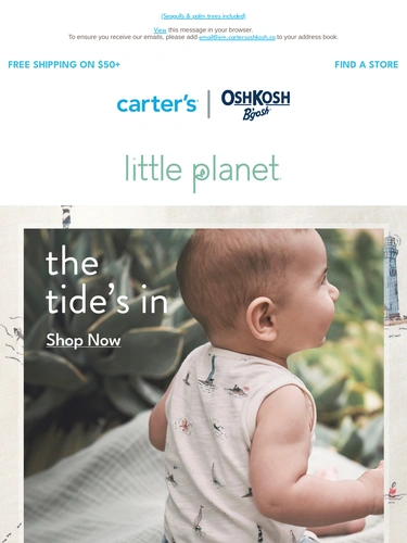 Carter's OshKosh Sale Announcement