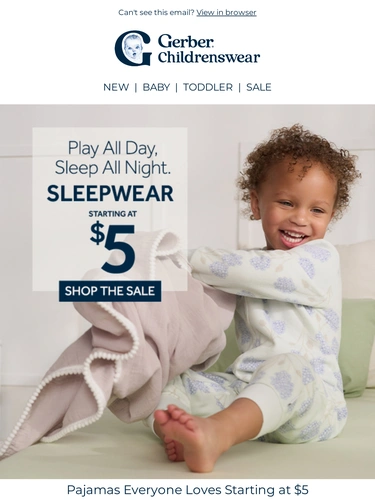 Gerber Childrenswear Sale Announcement