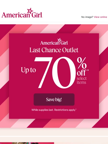 American Girl Sale Announcement