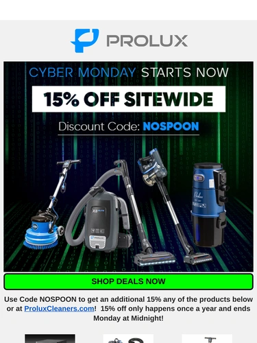 ProLux Cleaners Sale Announcement