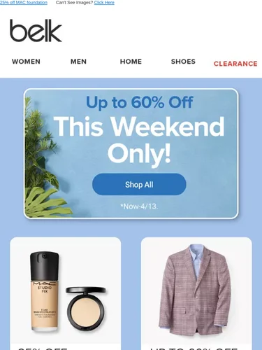 Belk Sale Announcement