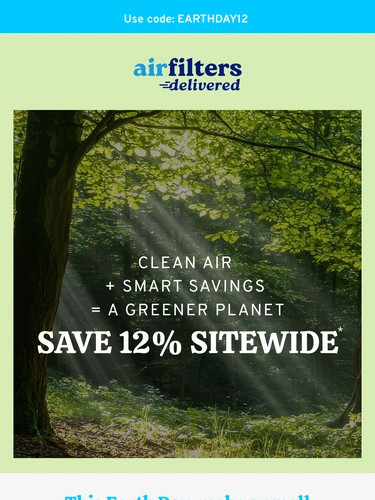 Air Filters Delivered Holiday Campaign
