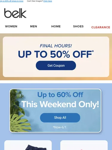 Belk Sale Announcement