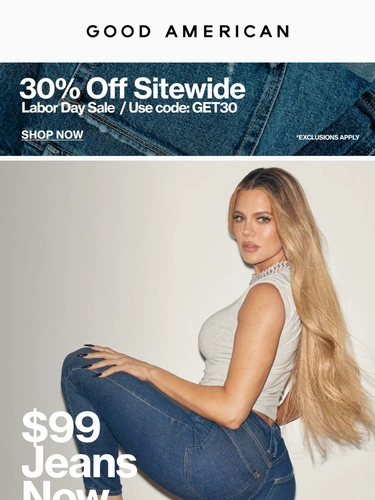 Good American Sale Announcement