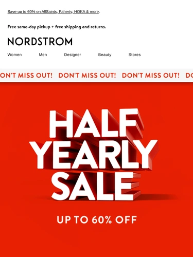 Nordstrom Sale Announcement