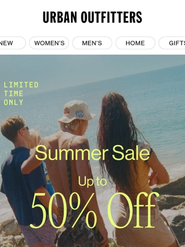 Urban Outfitters Sale Announcement